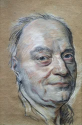 Portrett av Prosper Jolyot de Crebillon (1674-1762) 1761